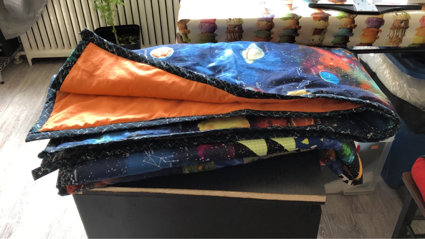 Space-themed Handmade Quilt - photo 5