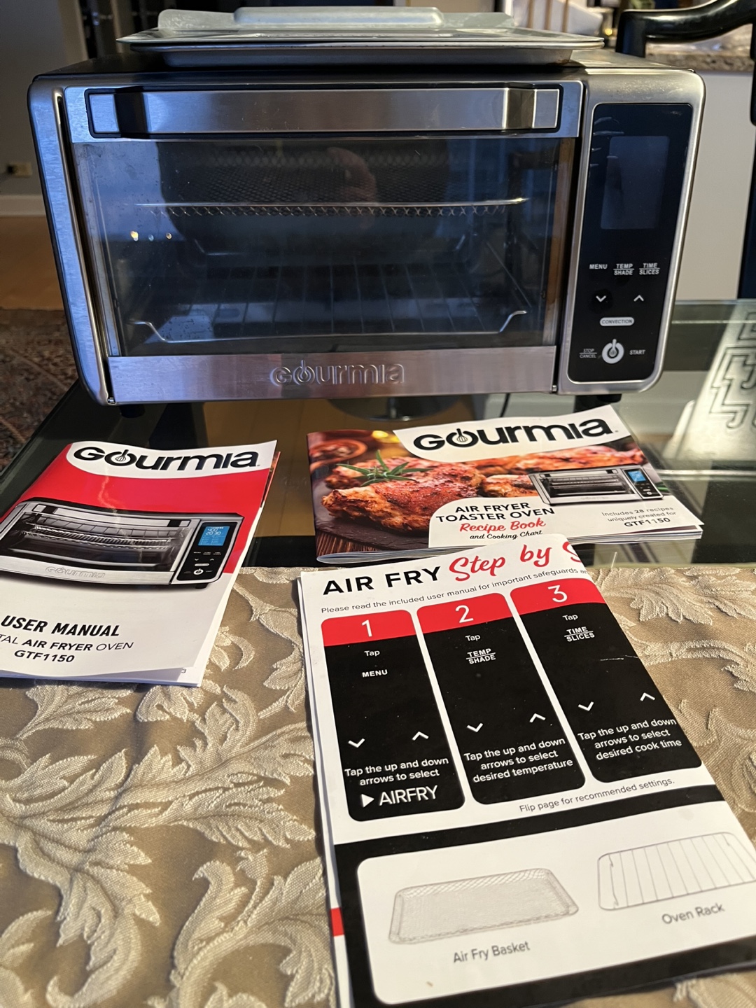 Gourmia GTFI150 Digital Air Fryer Toaster Oven