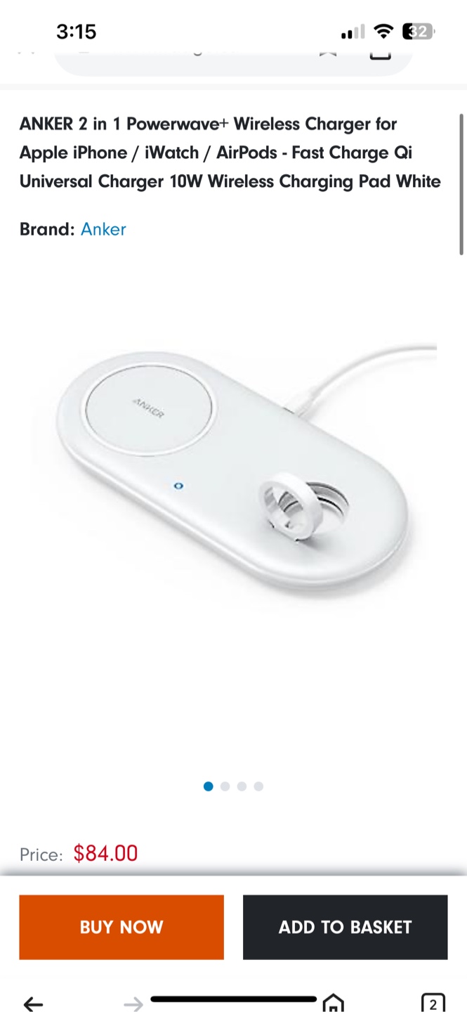 Anker PowerWave+ Wireless Charger with Watch Holder - photo 5