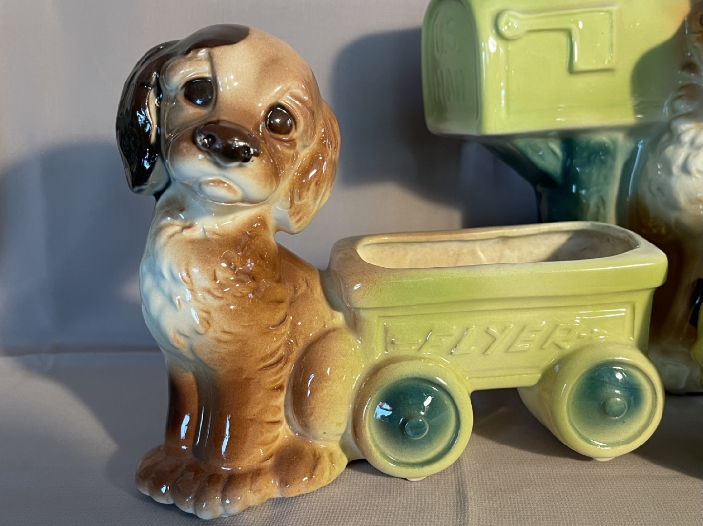 Vintage Ceramic Dog Planters Lot - photo 4