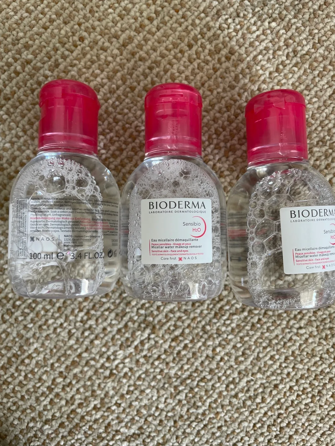 3x Bioderma Sensibio H2O Micellar Water 100ml thumbnail