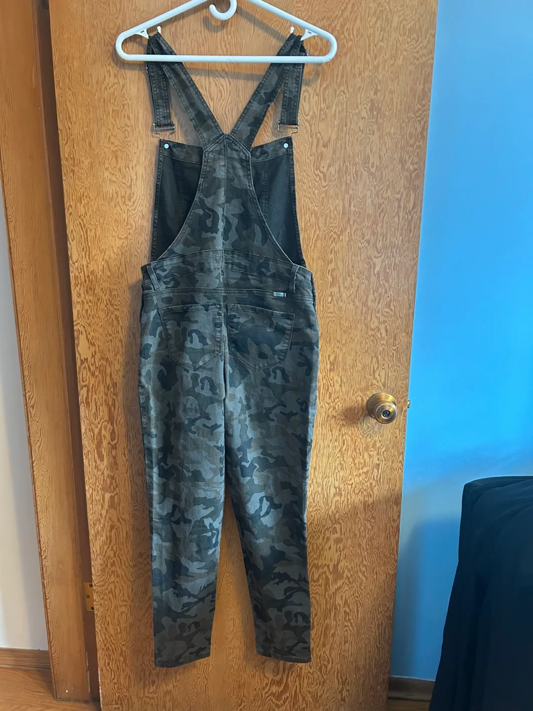 🥕 XL Camouflage Print Denim Overalls image indicator(2)