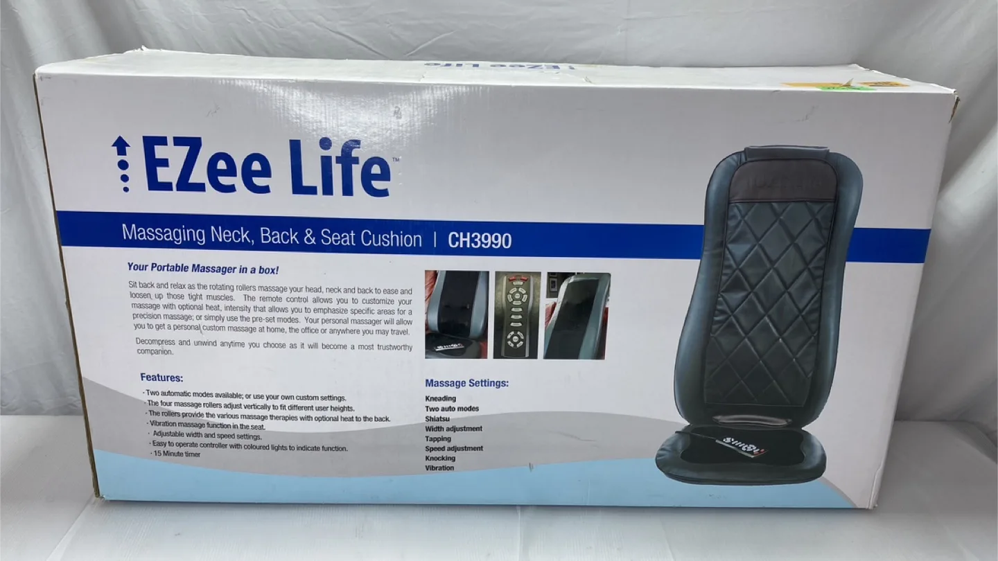 Ezee Life Massaging Neck, Back & Seat Cushion - CH3990 thumbnail
