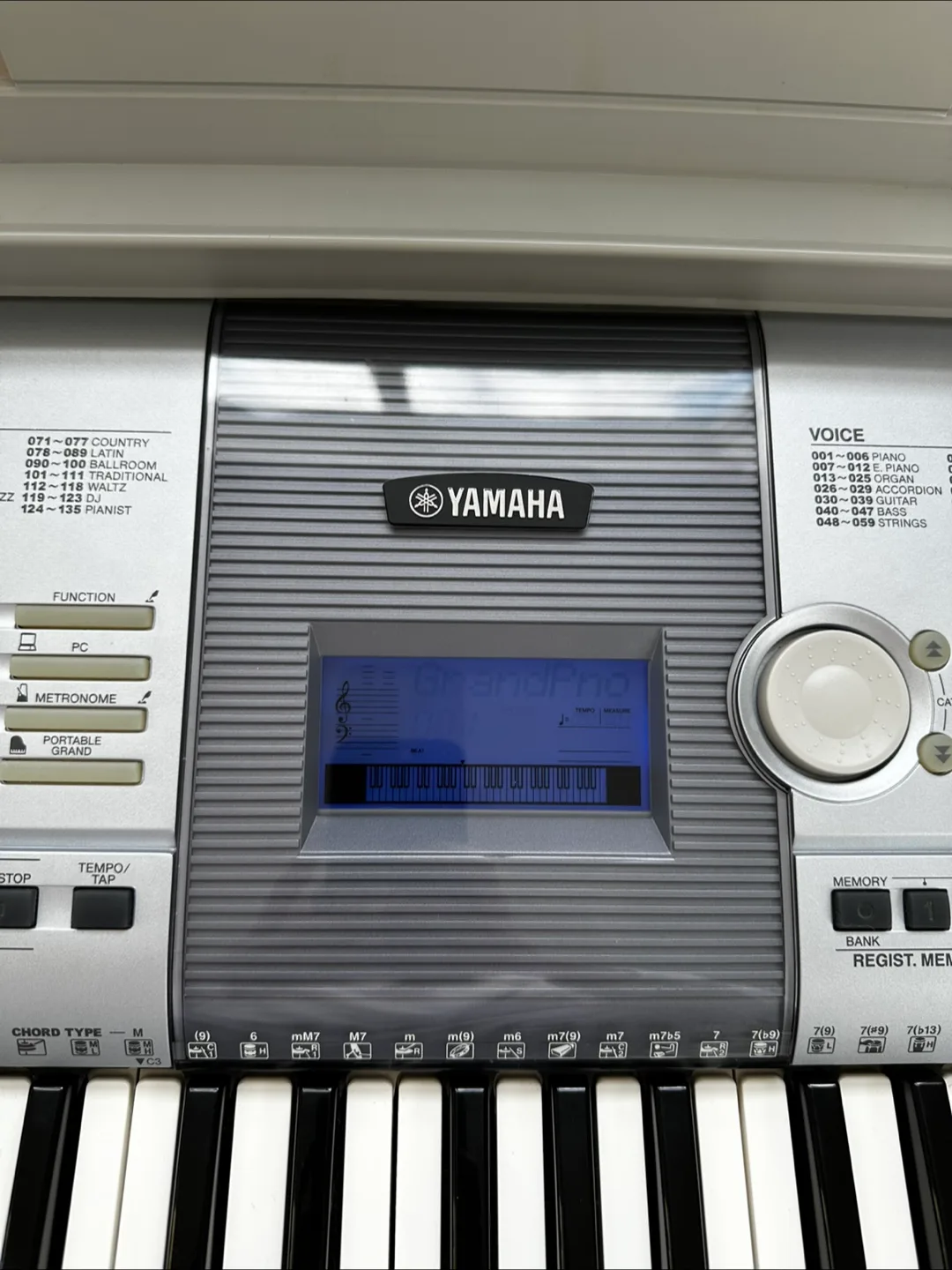 Yamaha PSR-293 Keyboard image indicator(4)