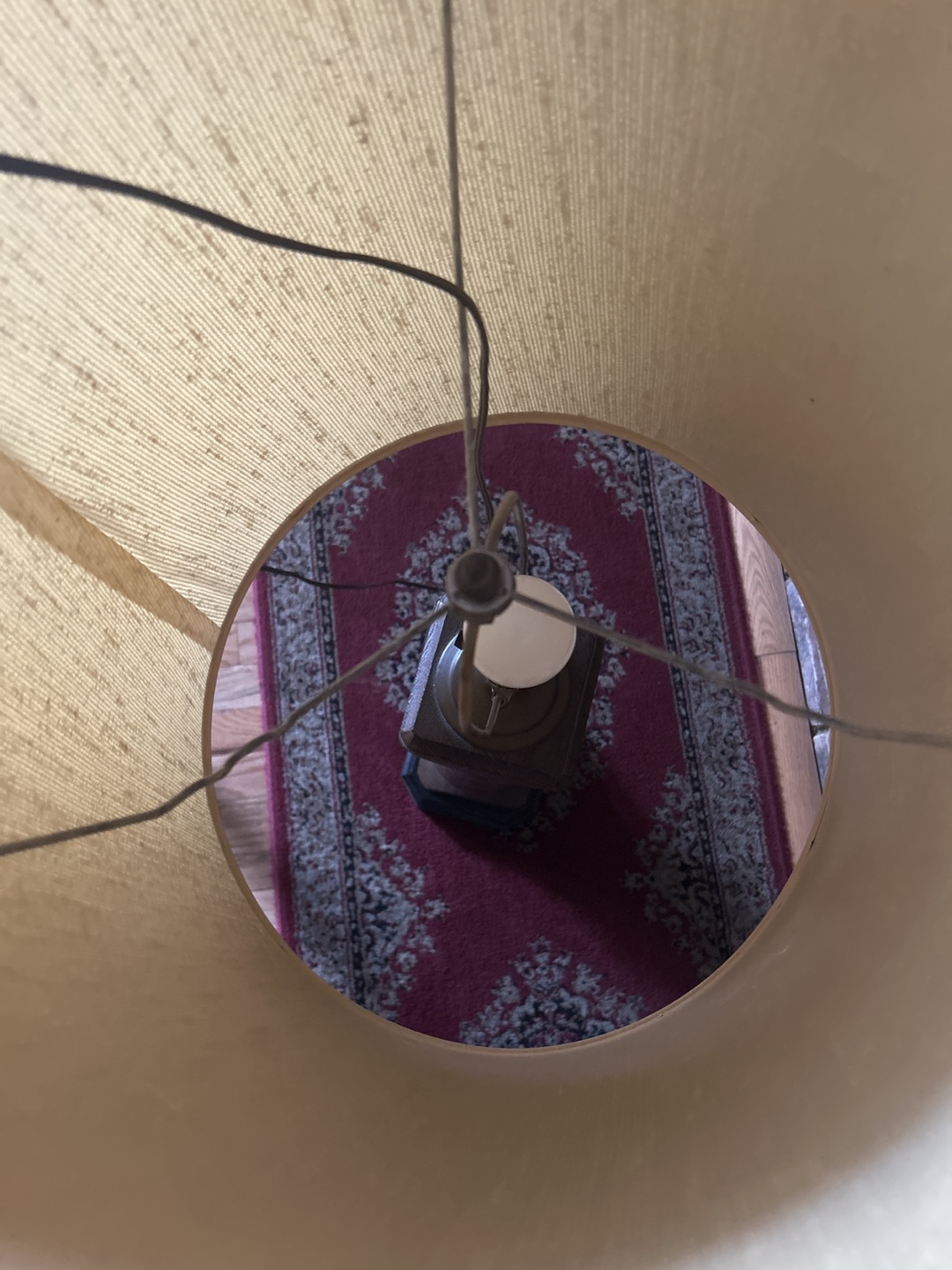 Brown wooden table lamp - photo 3