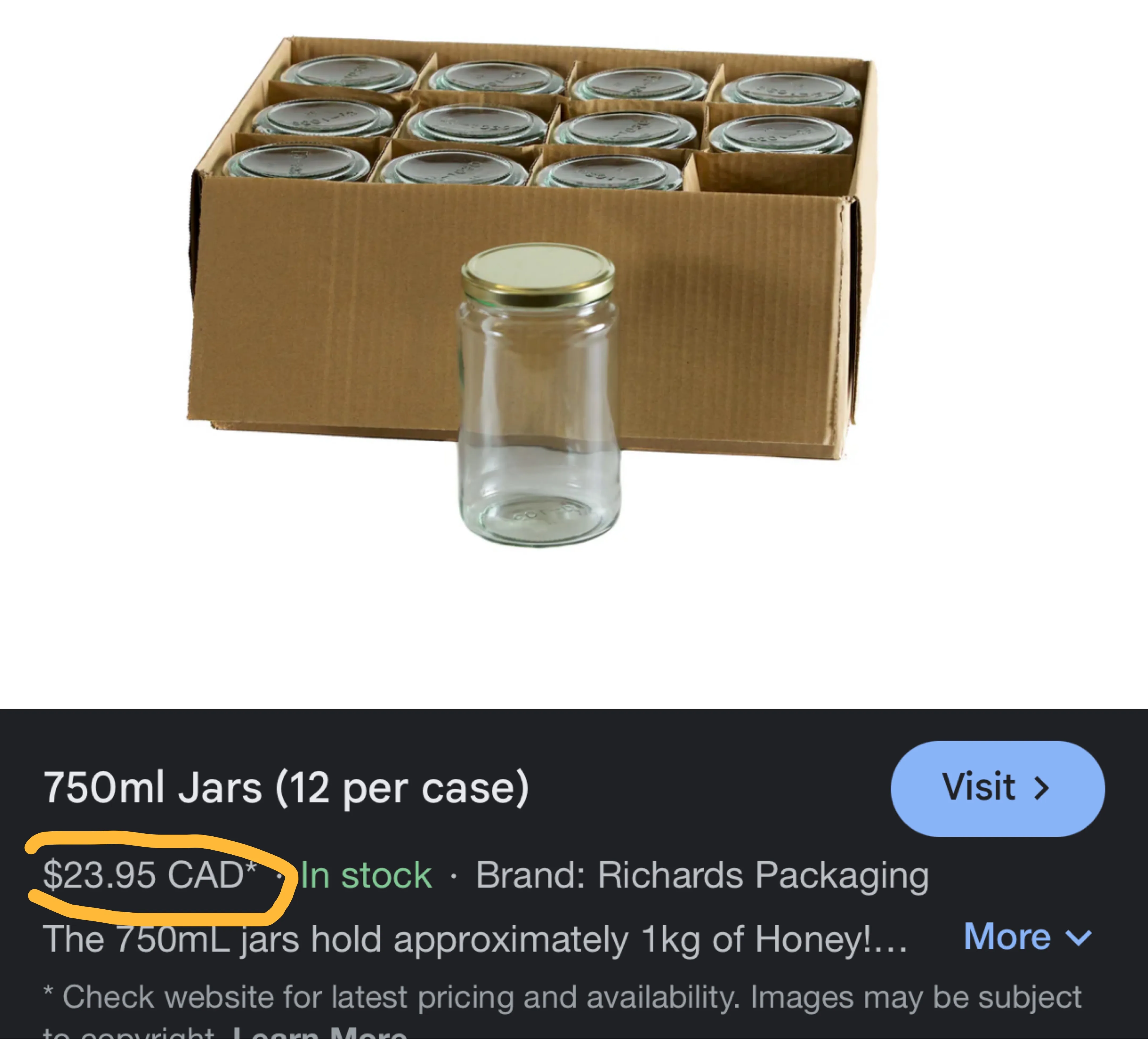 12 x 750ml Glass Jars with Black Lids image indicator(6)