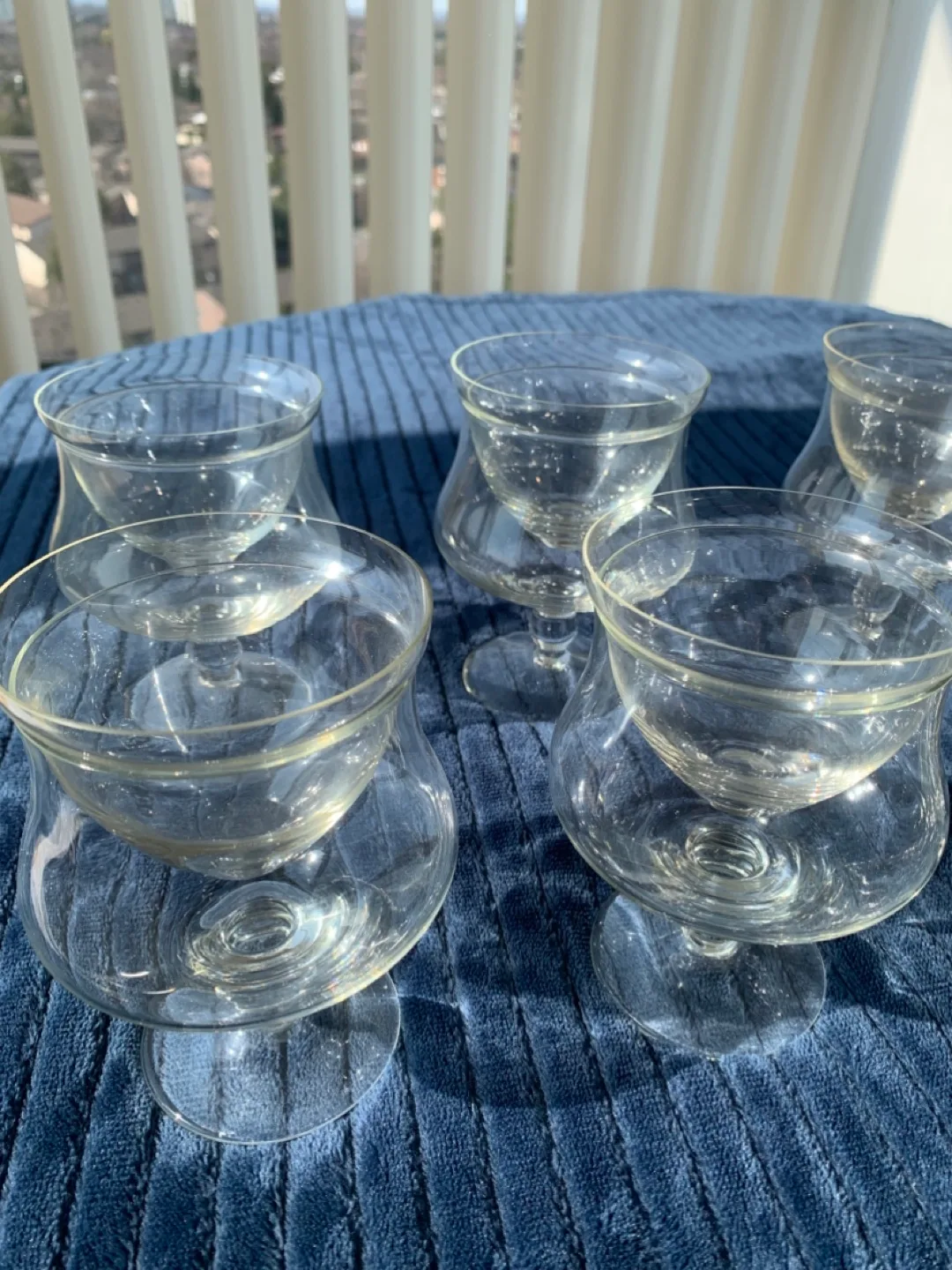 Set of Eight Vintage MCM Shrimp Cocktail or Dessert Glasses image indicator(3)
