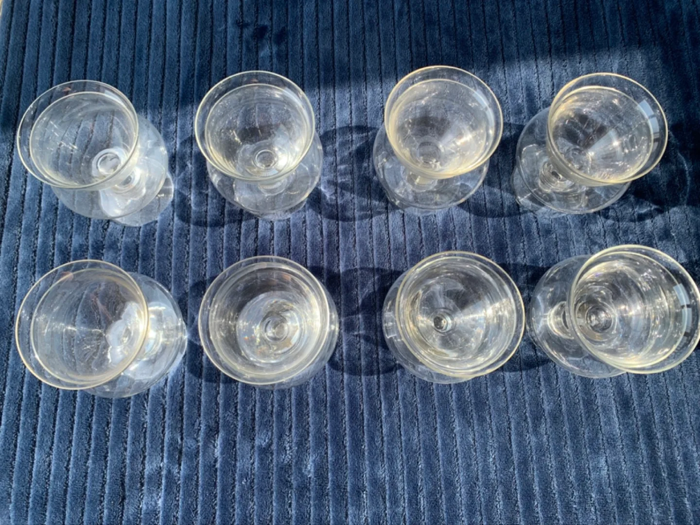 Set of Eight Vintage MCM Shrimp Cocktail or Dessert Glasses image indicator(2)
