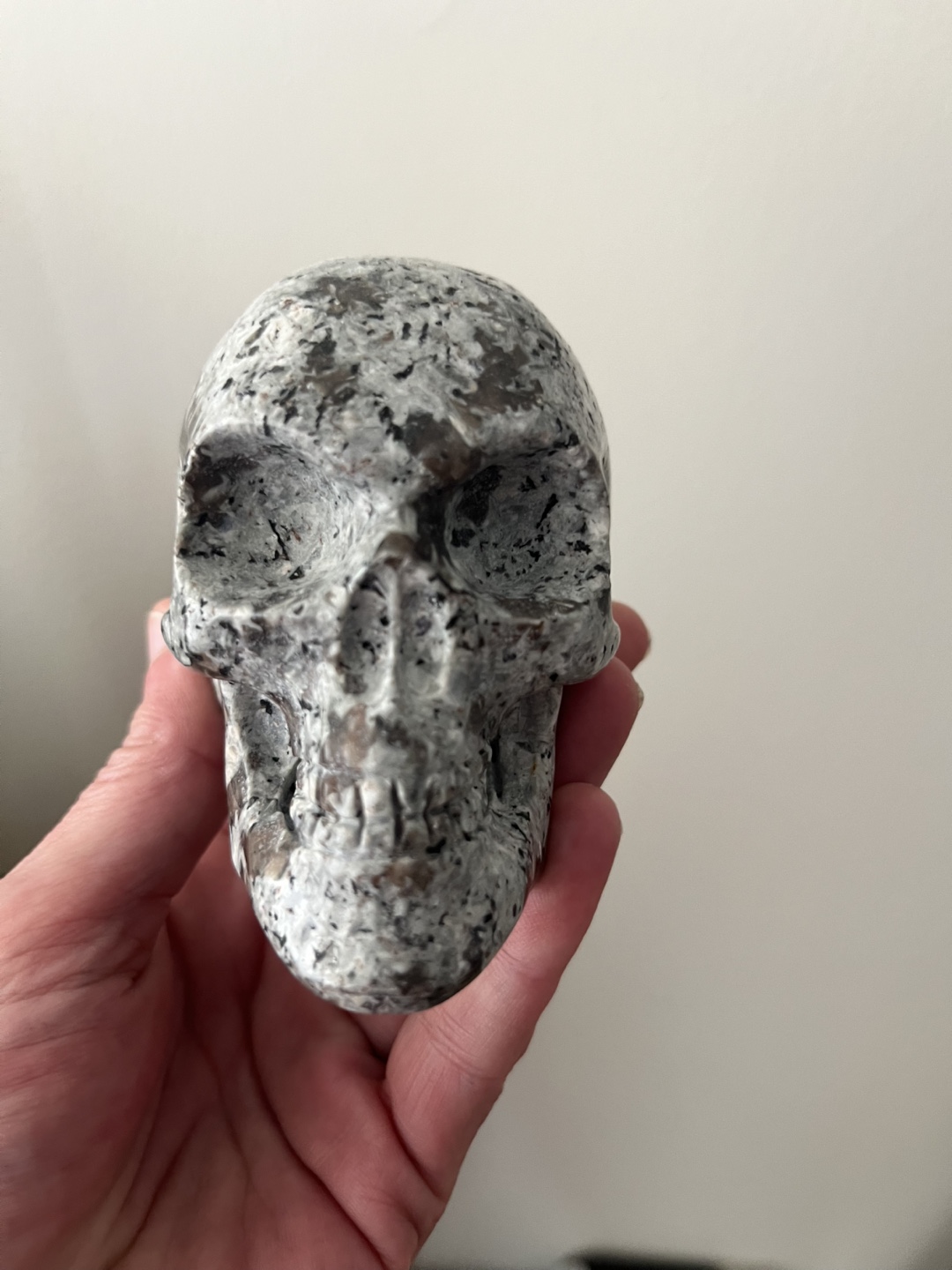 Polished Yooperlite Skull: UV Reactive! - photo 2