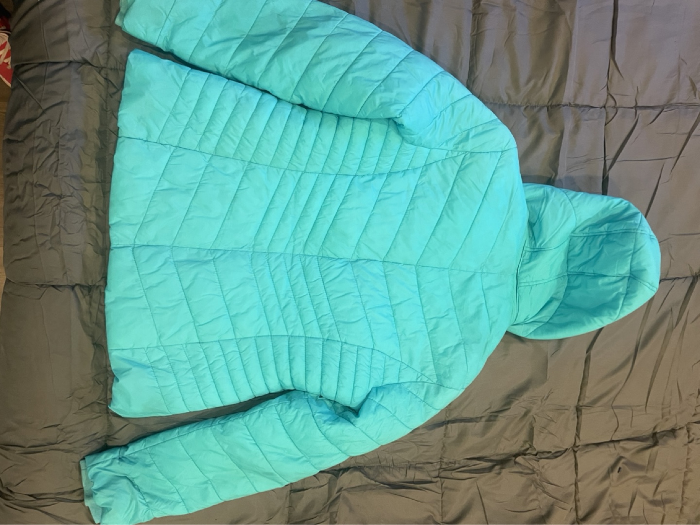 Women's XERsion Teal Puffer Jacket Size Large - photo 3