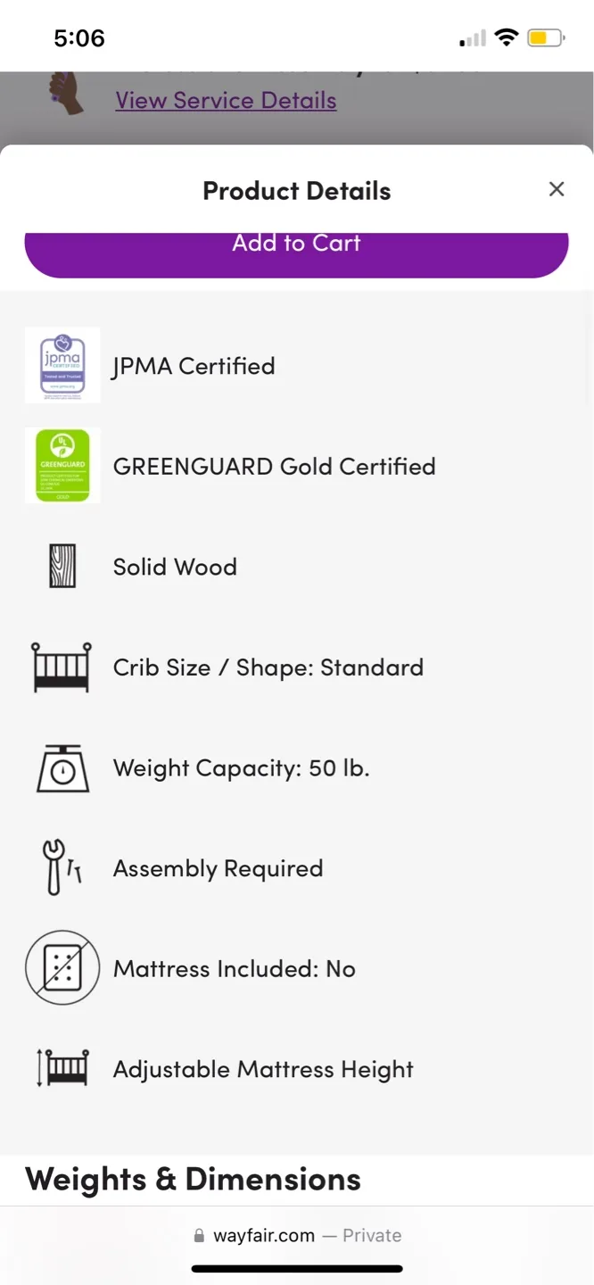 Sloan 4 in 1 Delta crib image indicator(4)