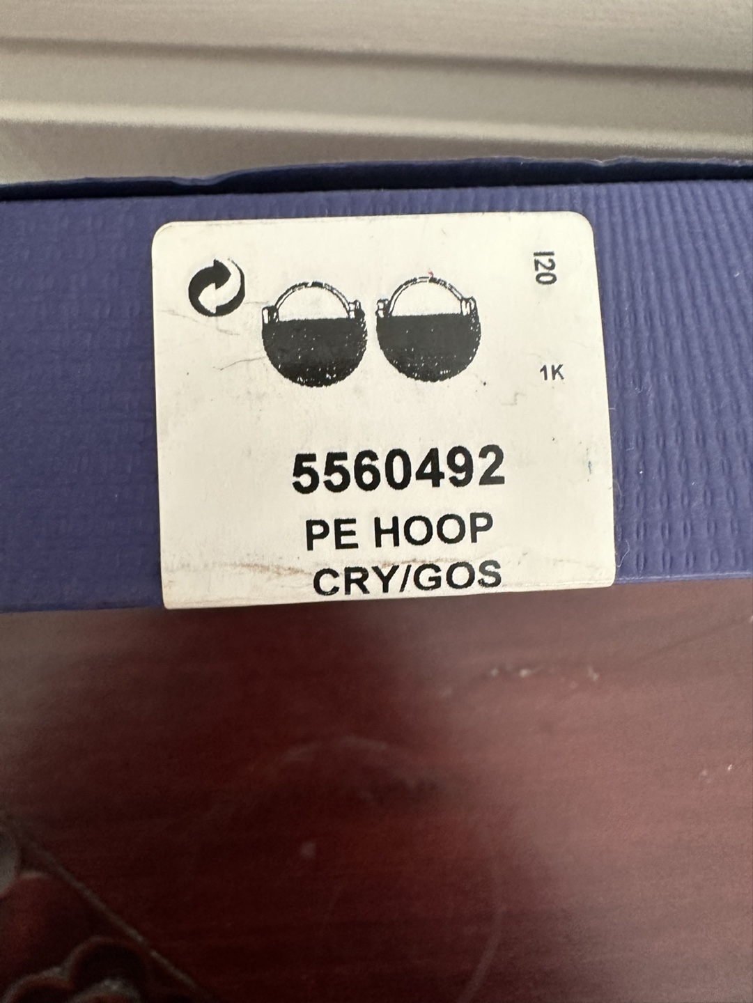 Swarovski PE Hoop Crystal Earrings - photo 4
