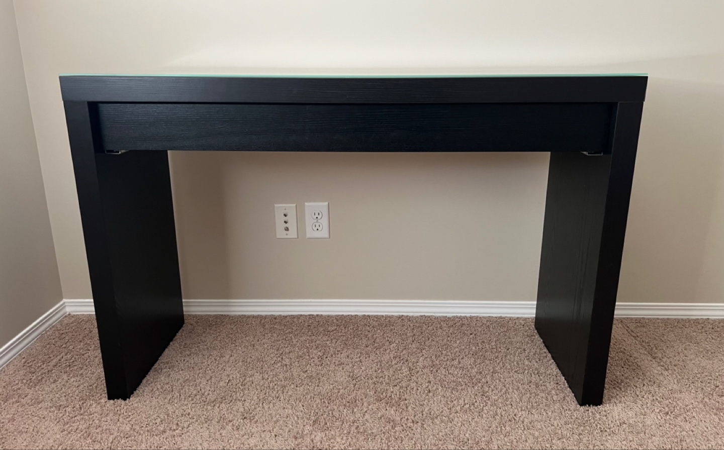 IKEA MALM Black Dressing Table