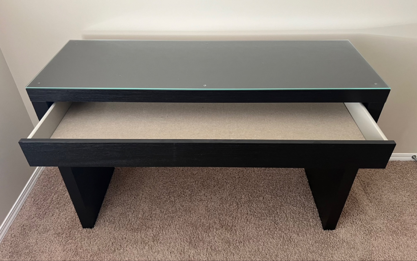 IKEA MALM Black Dressing Table - photo 2