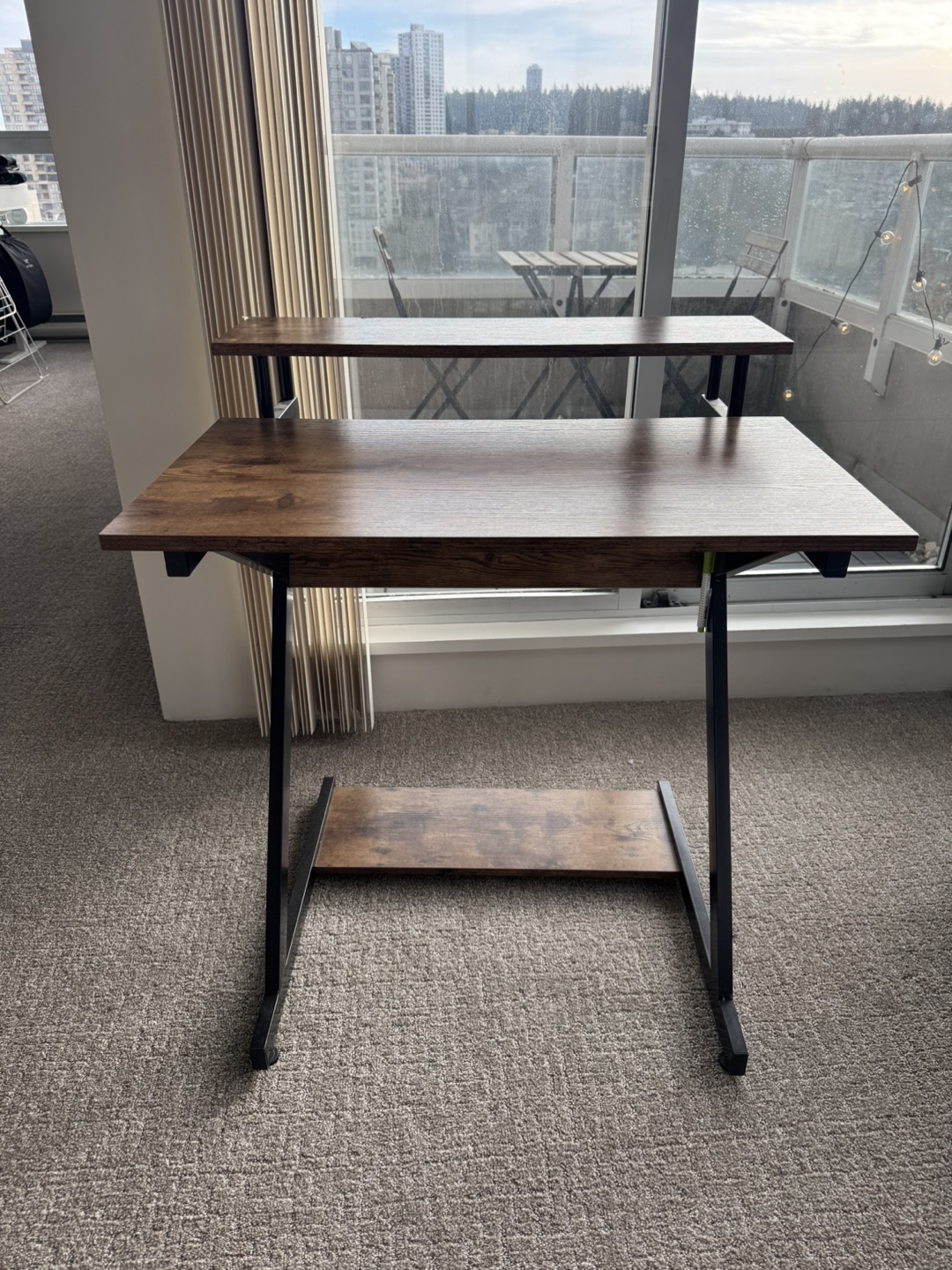 Small Computer Desk with Shelf - photo 3