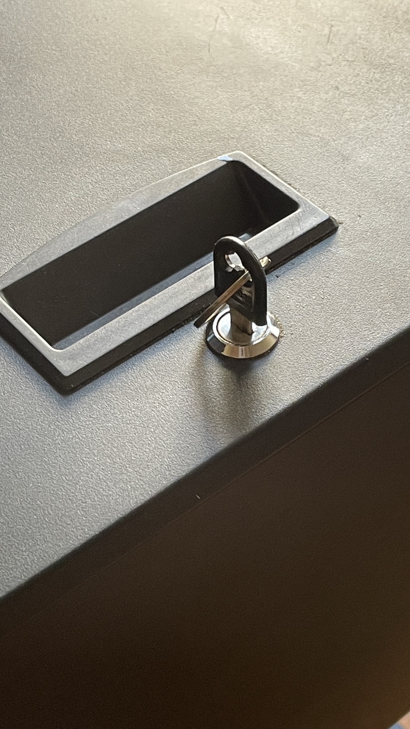 Black Mobile File Cabinet with Locking Drawer - photo 5