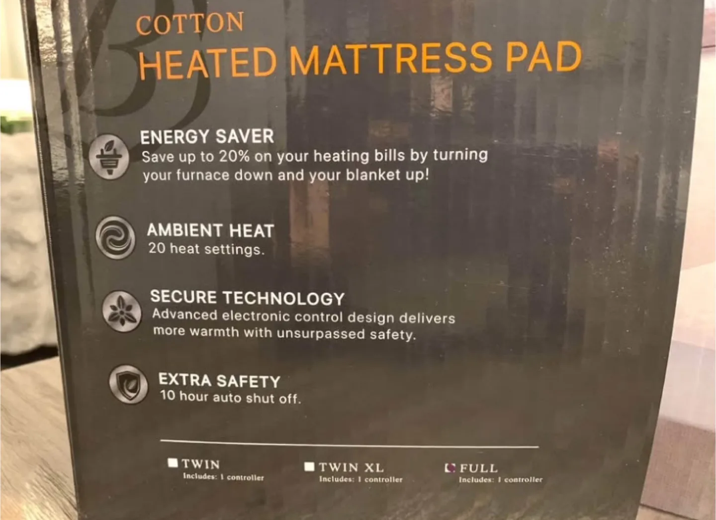 New Beautyrest Heated Mattress Pad - Full Size image indicator(5)