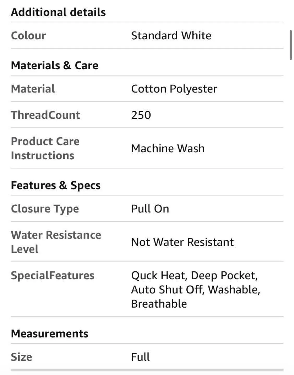 New Beautyrest Heated Mattress Pad - Full Size image indicator(7)