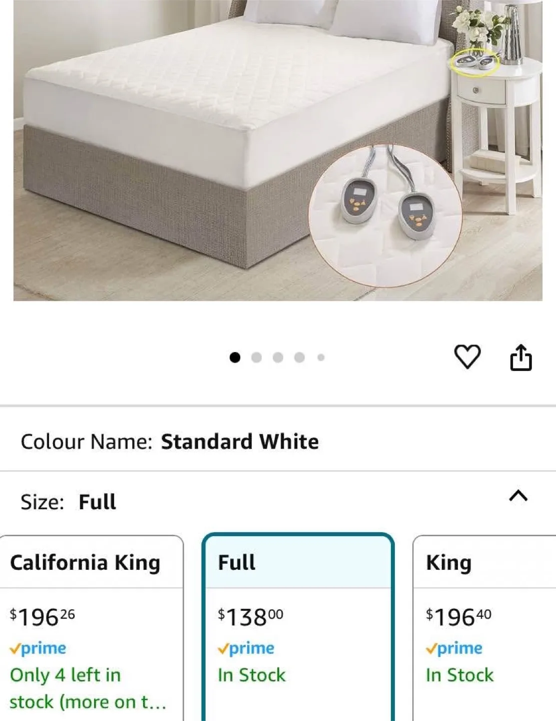 New Beautyrest Heated Mattress Pad - Full Size image indicator(8)