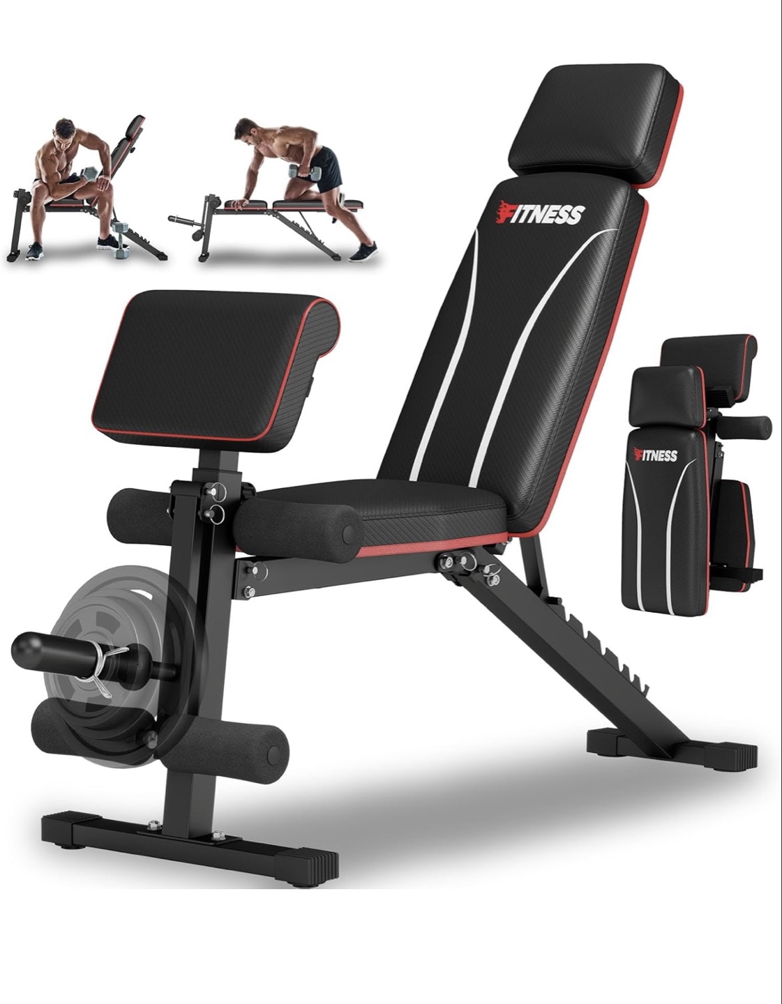 FITNESS Adjustable Bench, Foldaway