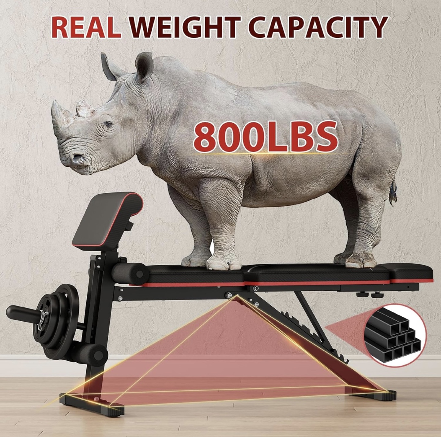FITNESS Adjustable Bench, Foldaway - photo 3
