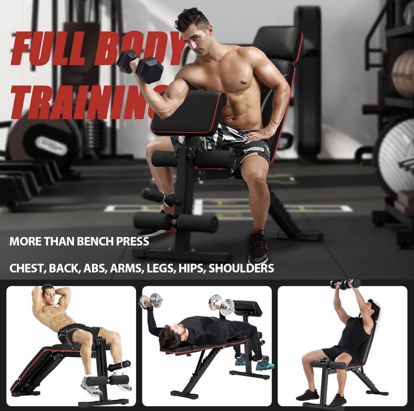 FITNESS Adjustable Bench, Foldaway - photo 5
