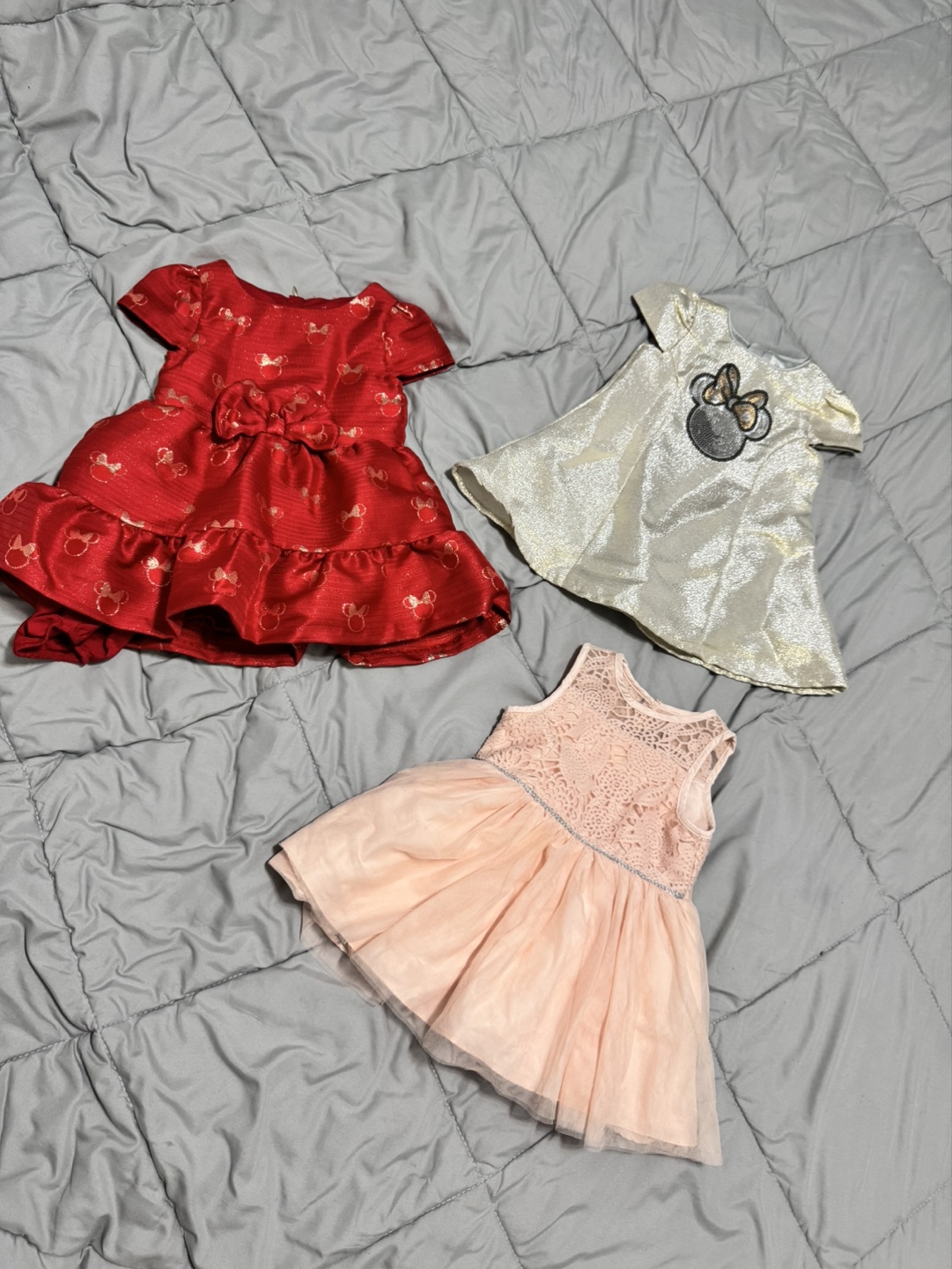 Three Girls' Dresses Bundle - Sizes 9-18 Months