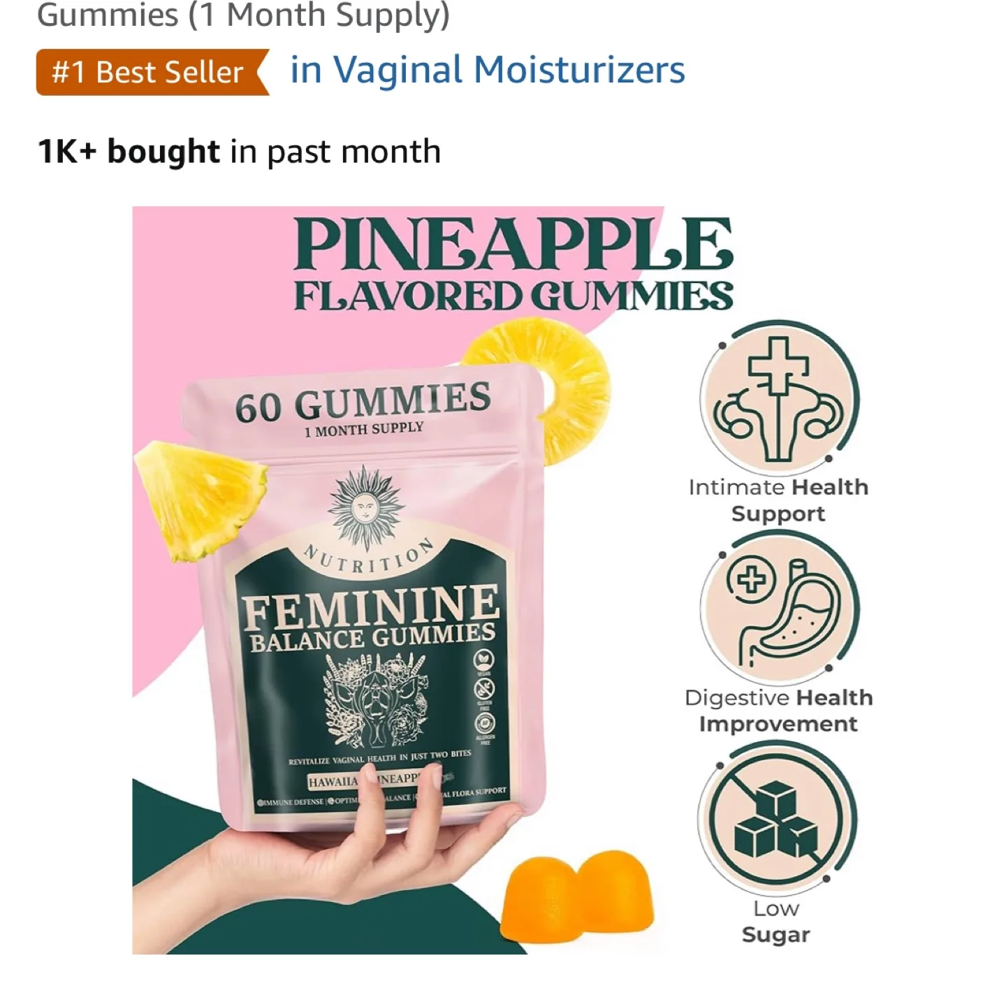 Feminine Balance Gummies - Pineapple Flavour image indicator(2)