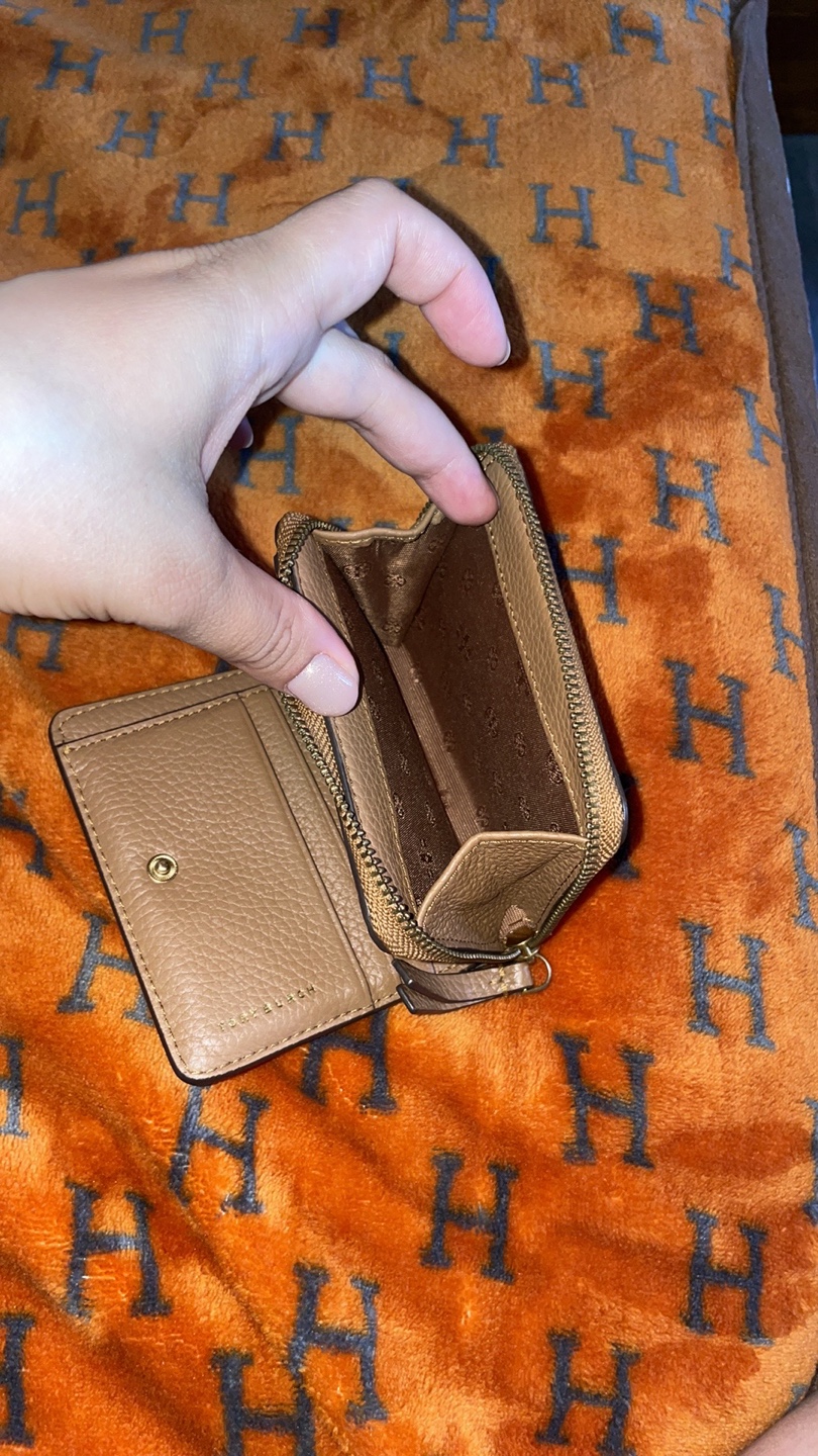 Tory Burch Mini Wallet Brown Leather Zip Around - photo 5