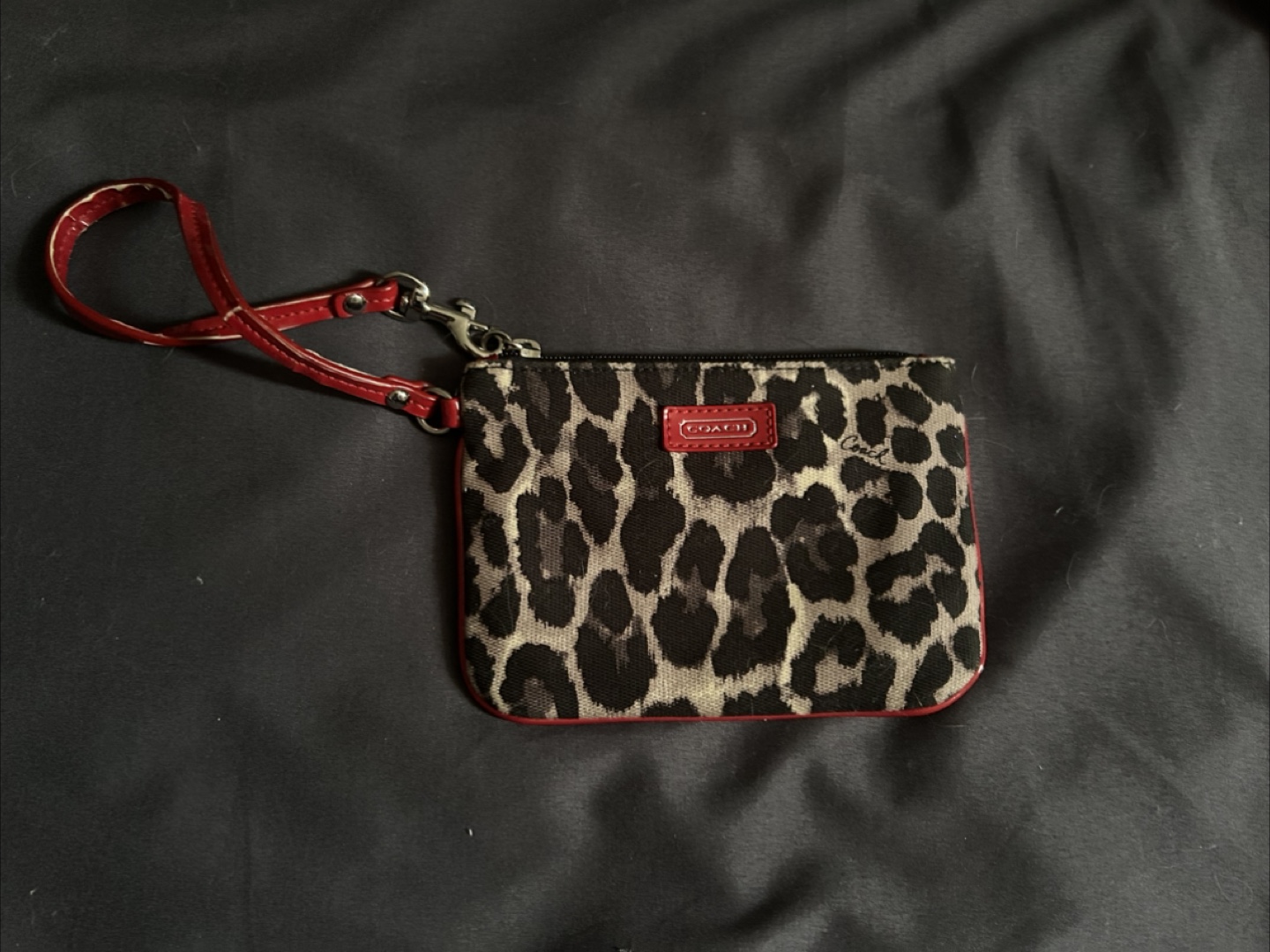 Coach Leopard Print Wristlet