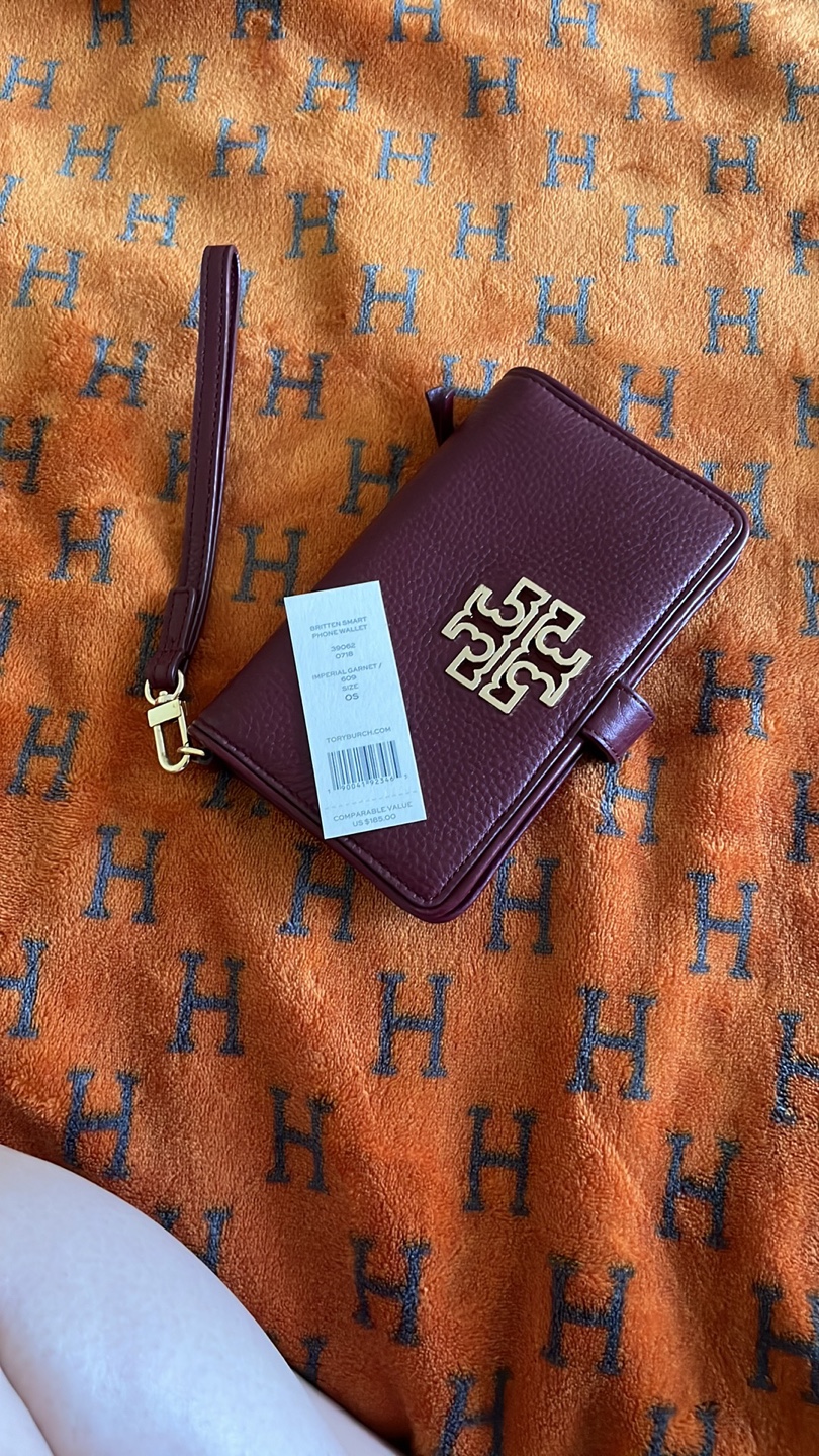 Tory Burch Leather Wallet on Strap