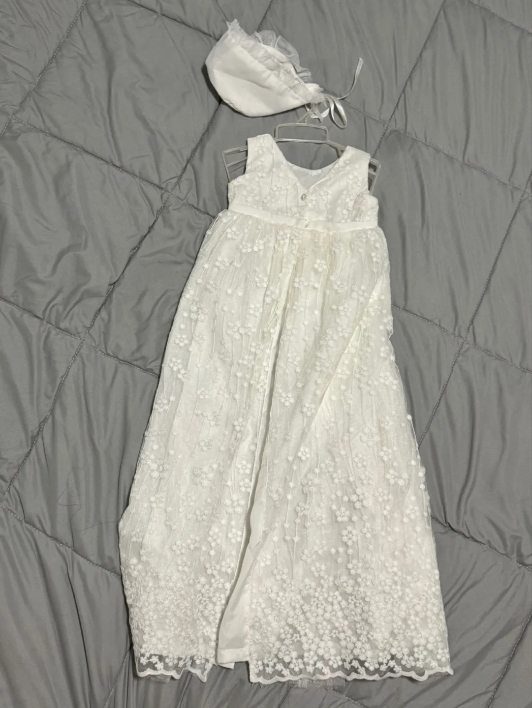 Infant Christening Gown with Bonnet image indicator(3)