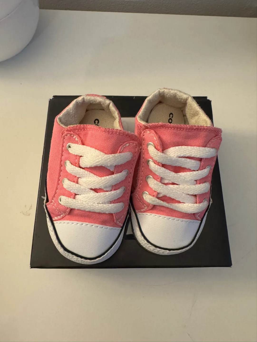 Infant Converse Pink Sneakers Size 2C image indicator(3)