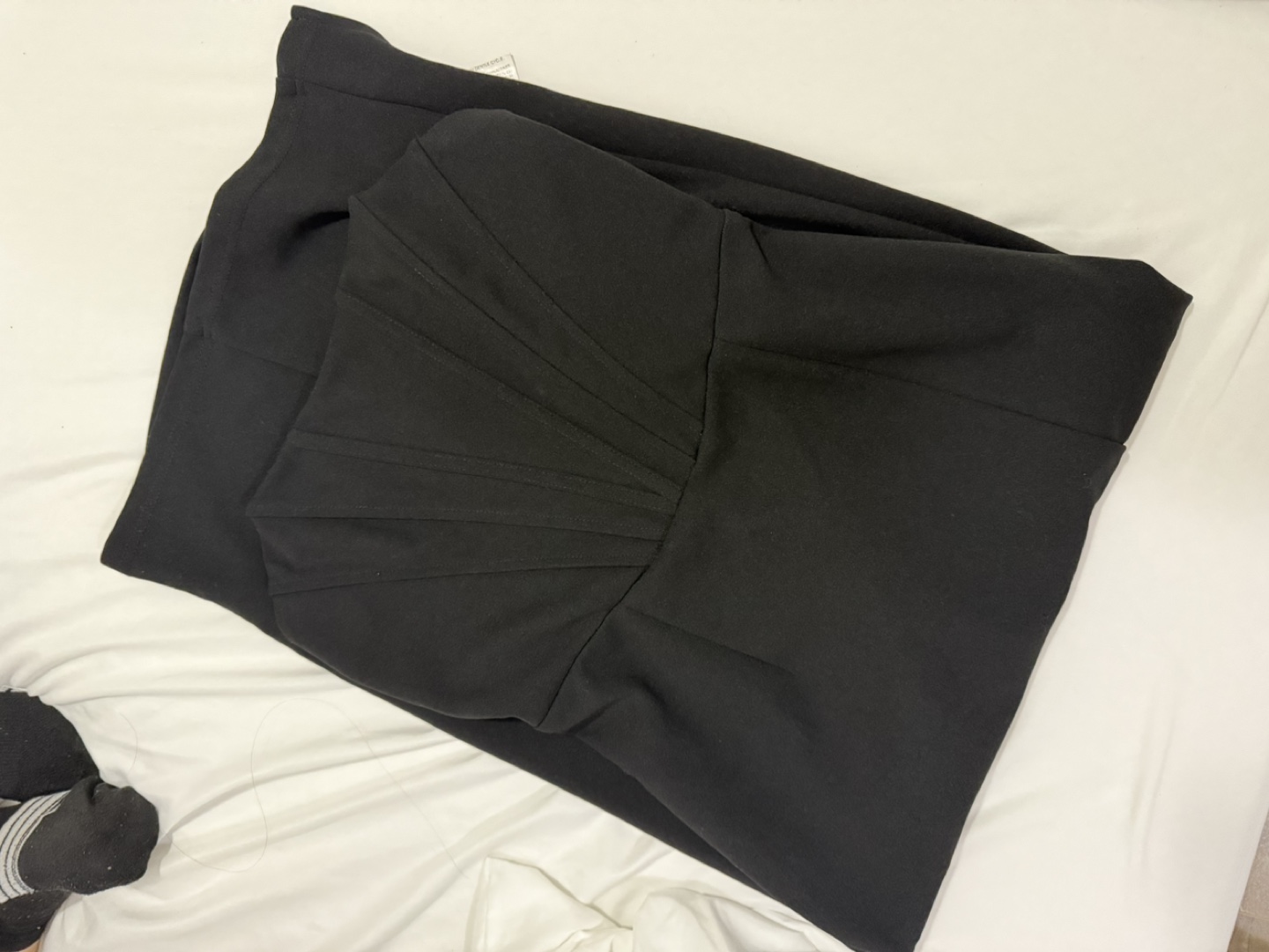 Black Strapless Maxi Dress with Thigh High Slit