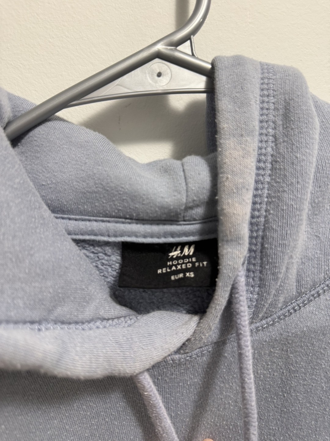 H&M Relaxed Fit Hoodie - Size XS - Light Blue - photo 2