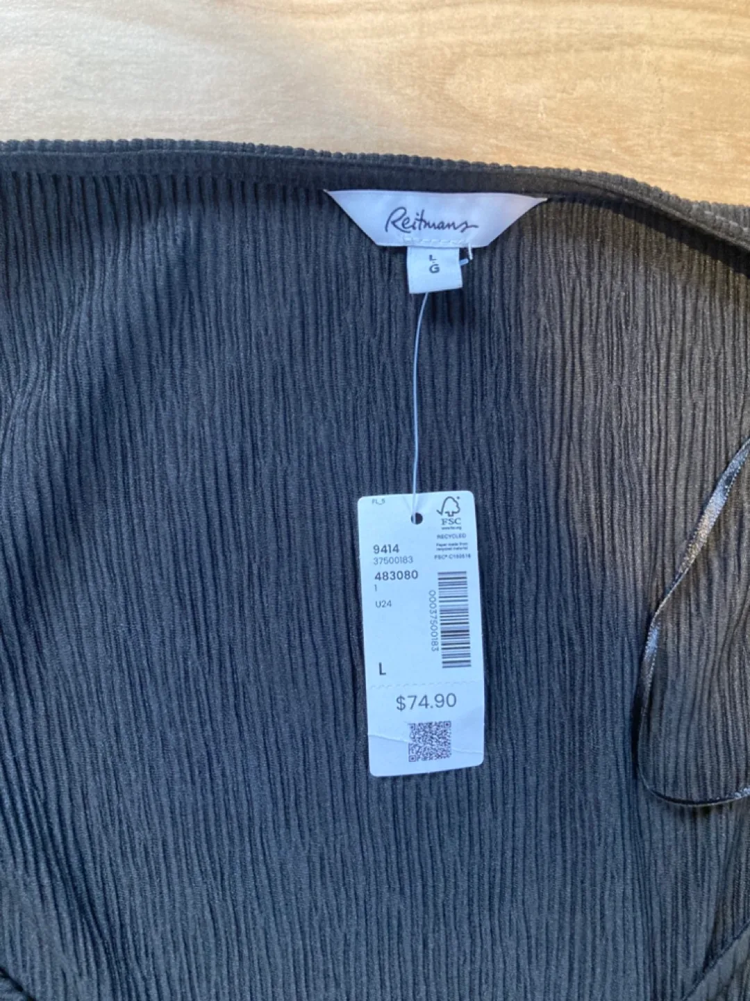 Reithmans Black Wide Leg Jumpsuit - Size Large image indicator(3)