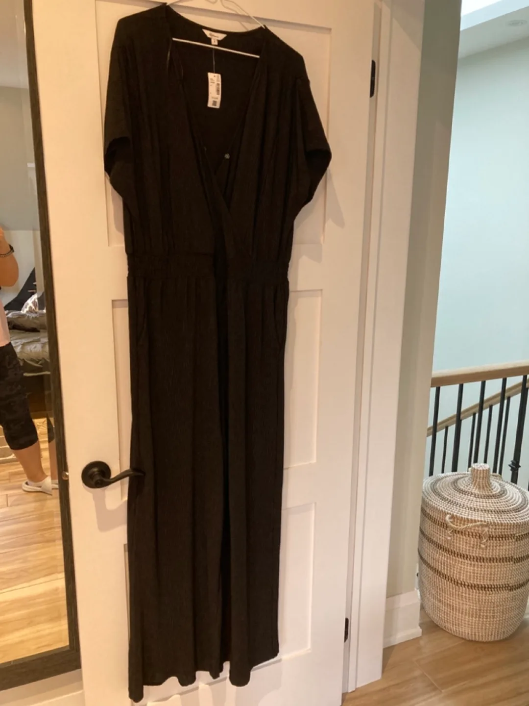 Reithmans Black Wide Leg Jumpsuit - Size Large image indicator(2)