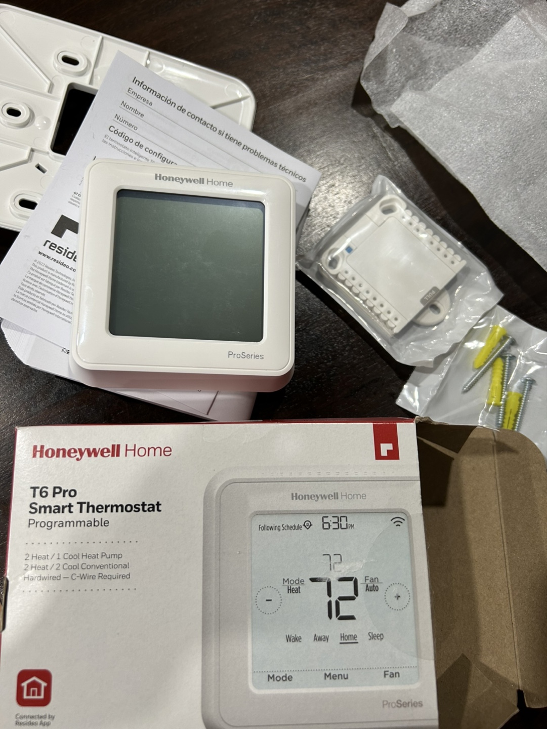 New Honeywell Home T6 Pro Smart  Thermostat - New in Box - photo 3