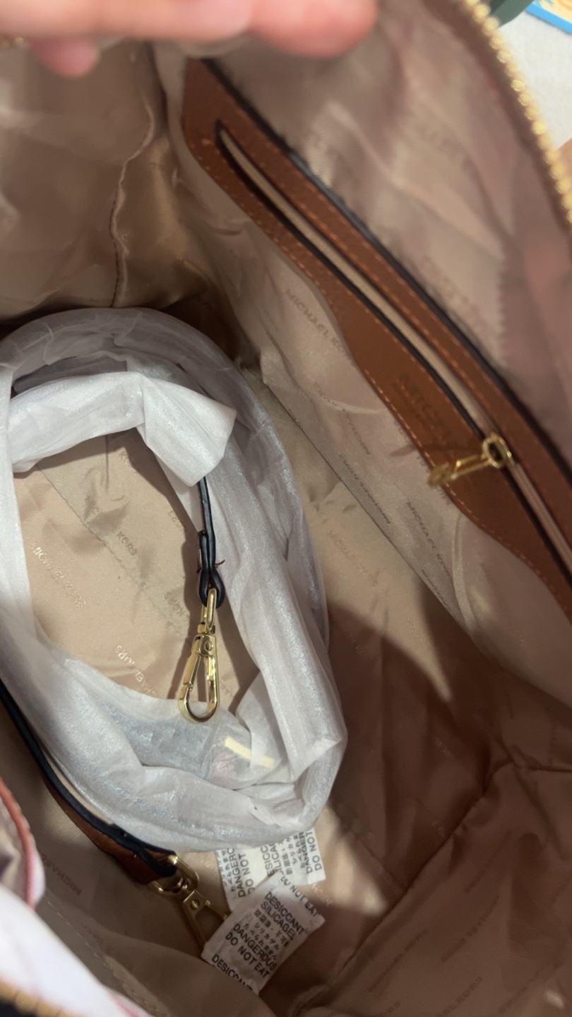 Michael Kors Brown and Beige MK Handbag - photo 3