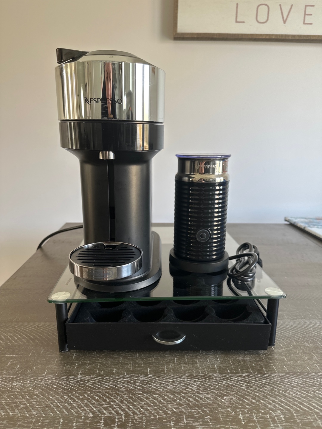 Nespresso VertuoPlus Bundle with Aeroccino 3 & Pod Stand