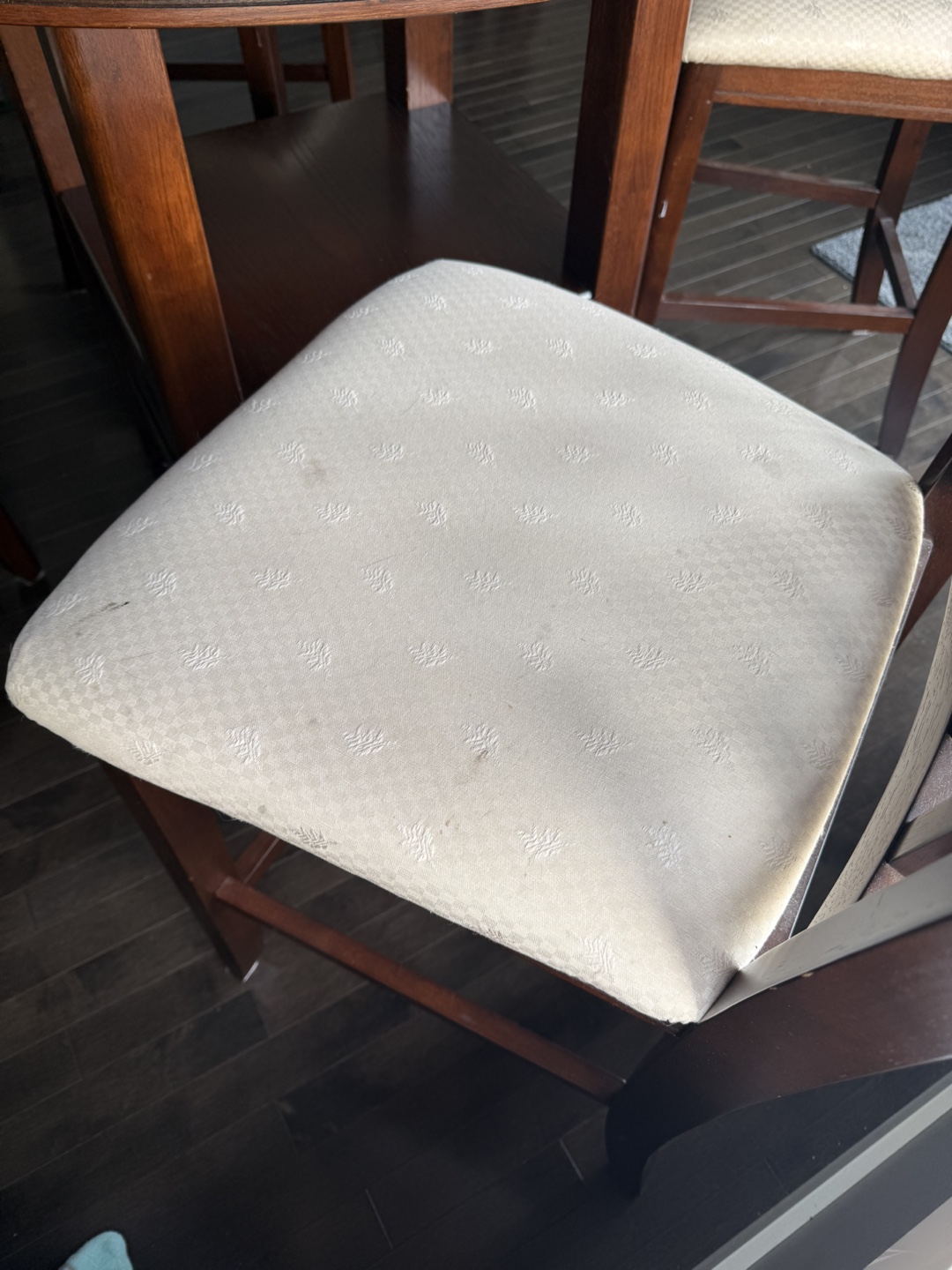 Dark Brown Pub Table Set with Four Chairs - photo 5