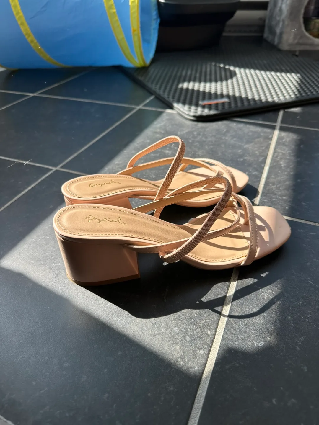 Duped Nude Block Heel Sandals image indicator(2)