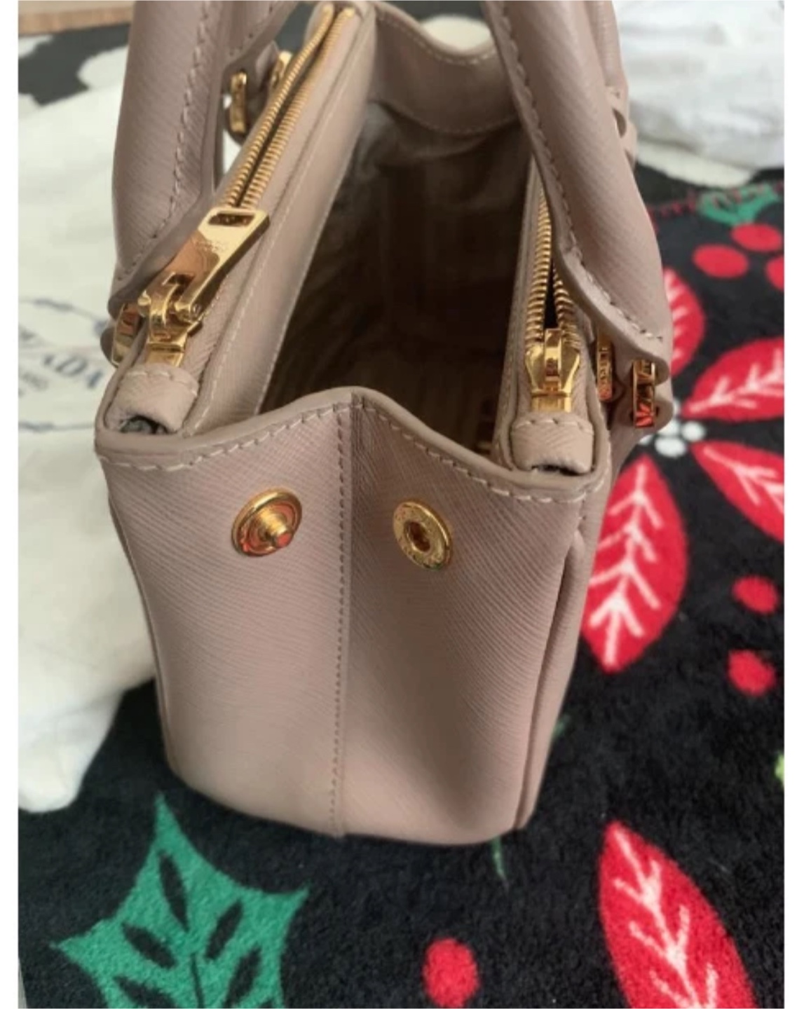 Authentic Prada Saffiano Leather Mini Handbag - photo 2