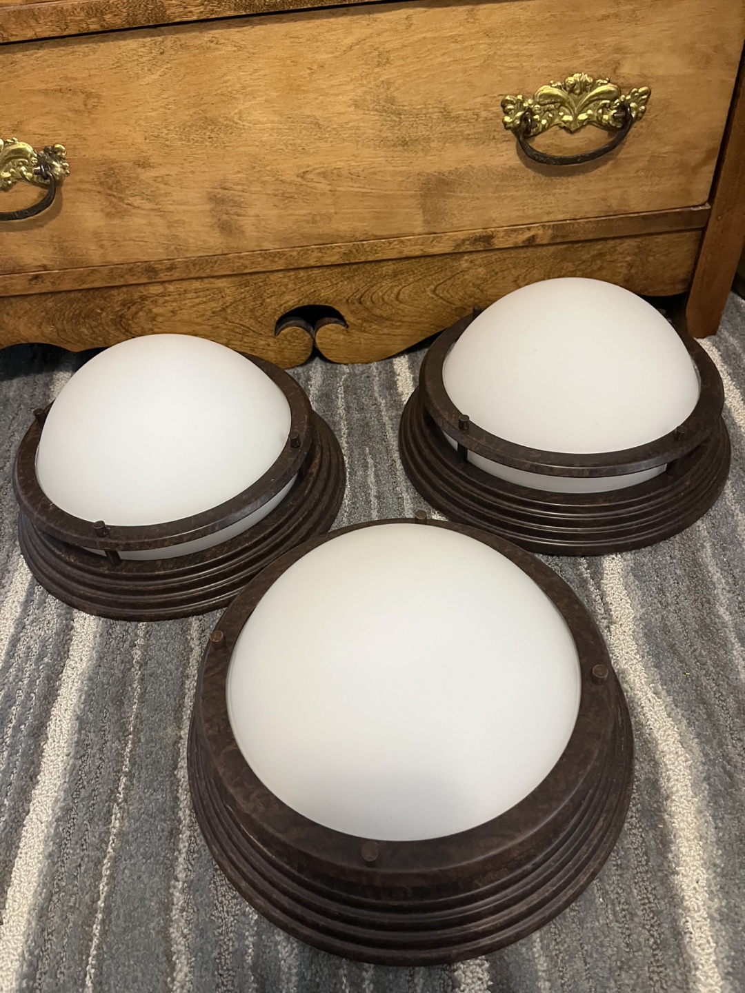 Three Flush Mount Ceiling Lights 🧡 - photo 4