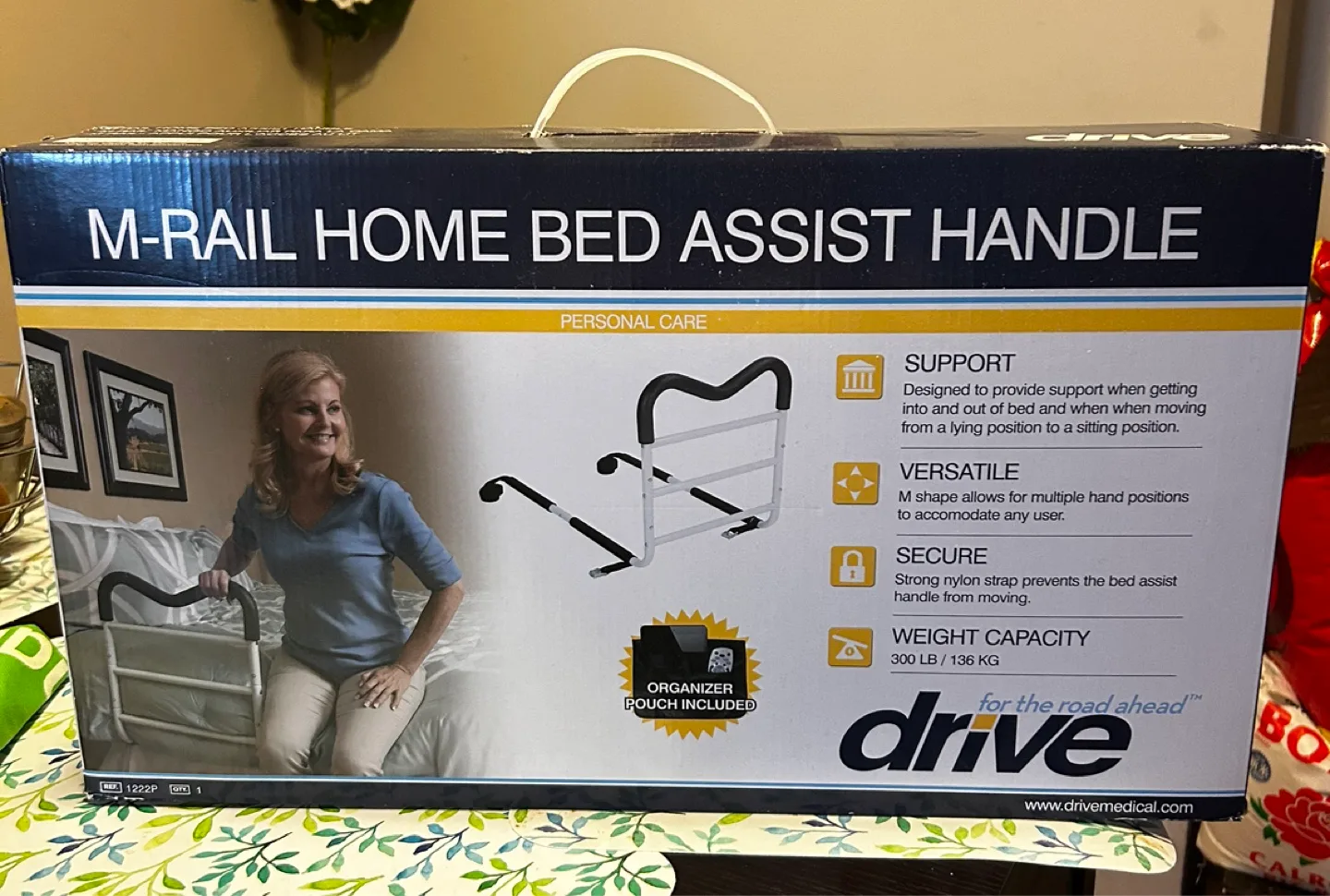 Drive Medical M-Rail Home Bed Assist Handle thumbnail