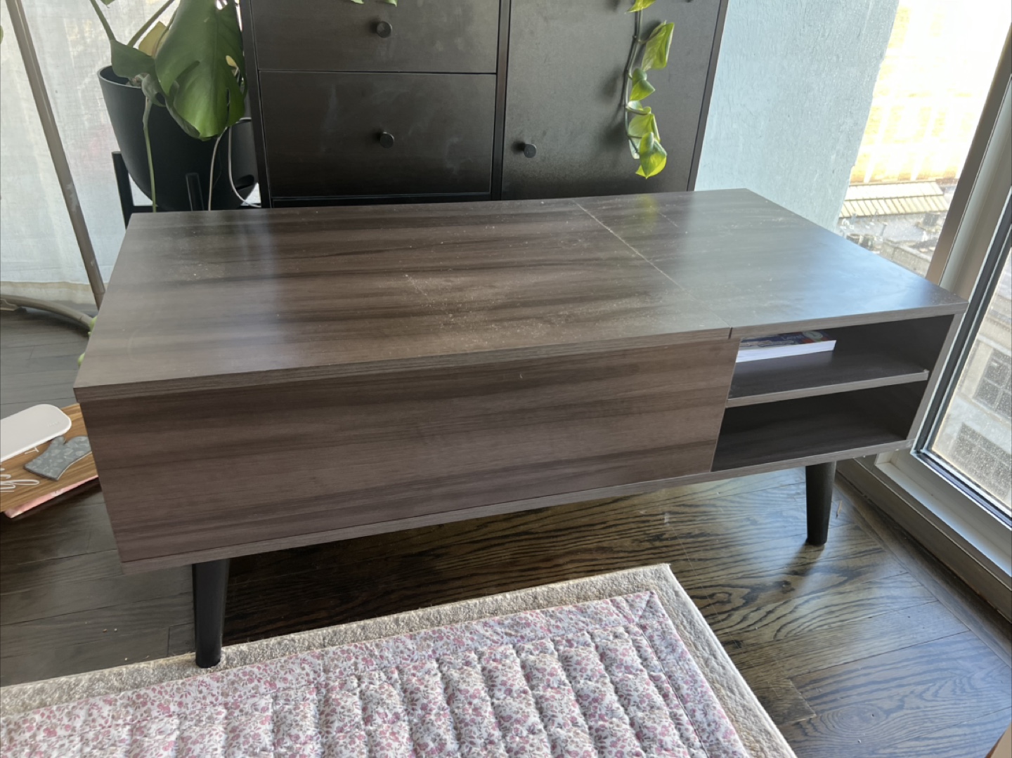 WLIVE Lift Top Coffee Table with Storage