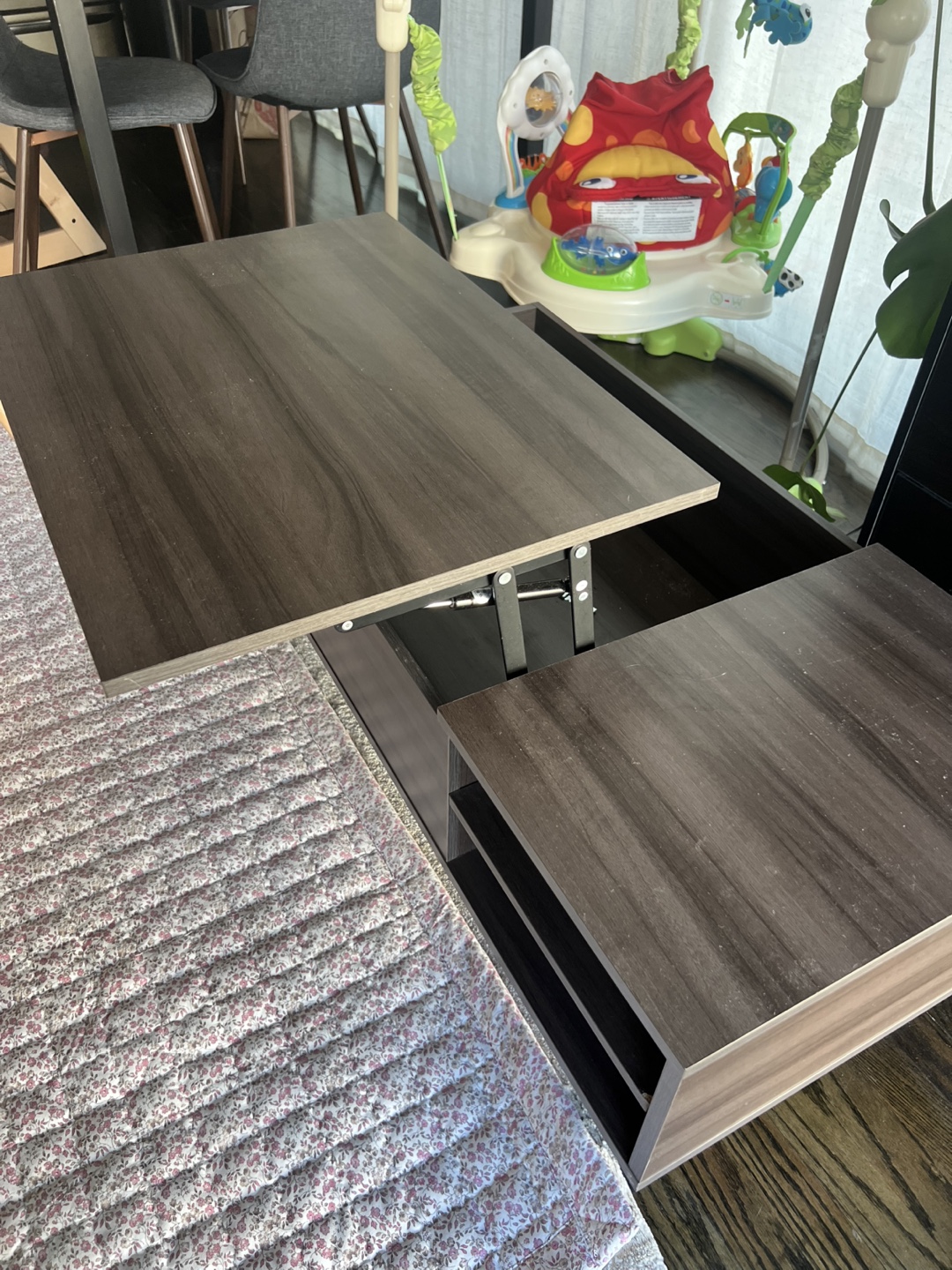 WLIVE Lift Top Coffee Table with Storage - photo 3
