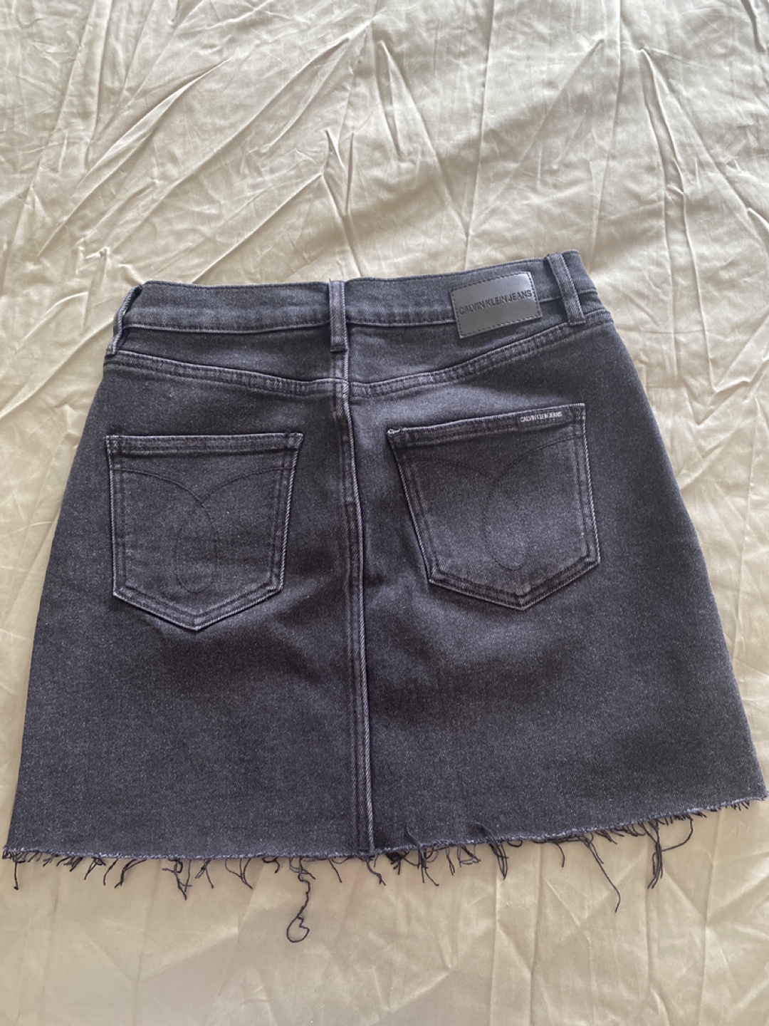 Black Denim Mini Skirt - photo 2