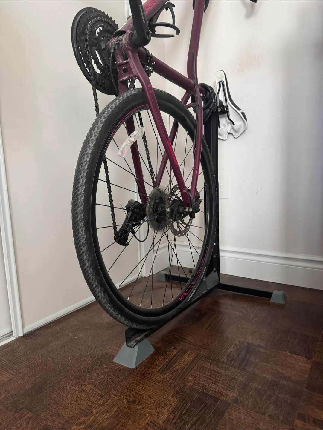 Bike Stand - Great for small spaces - Black, Adjustable Height image indicator(7)