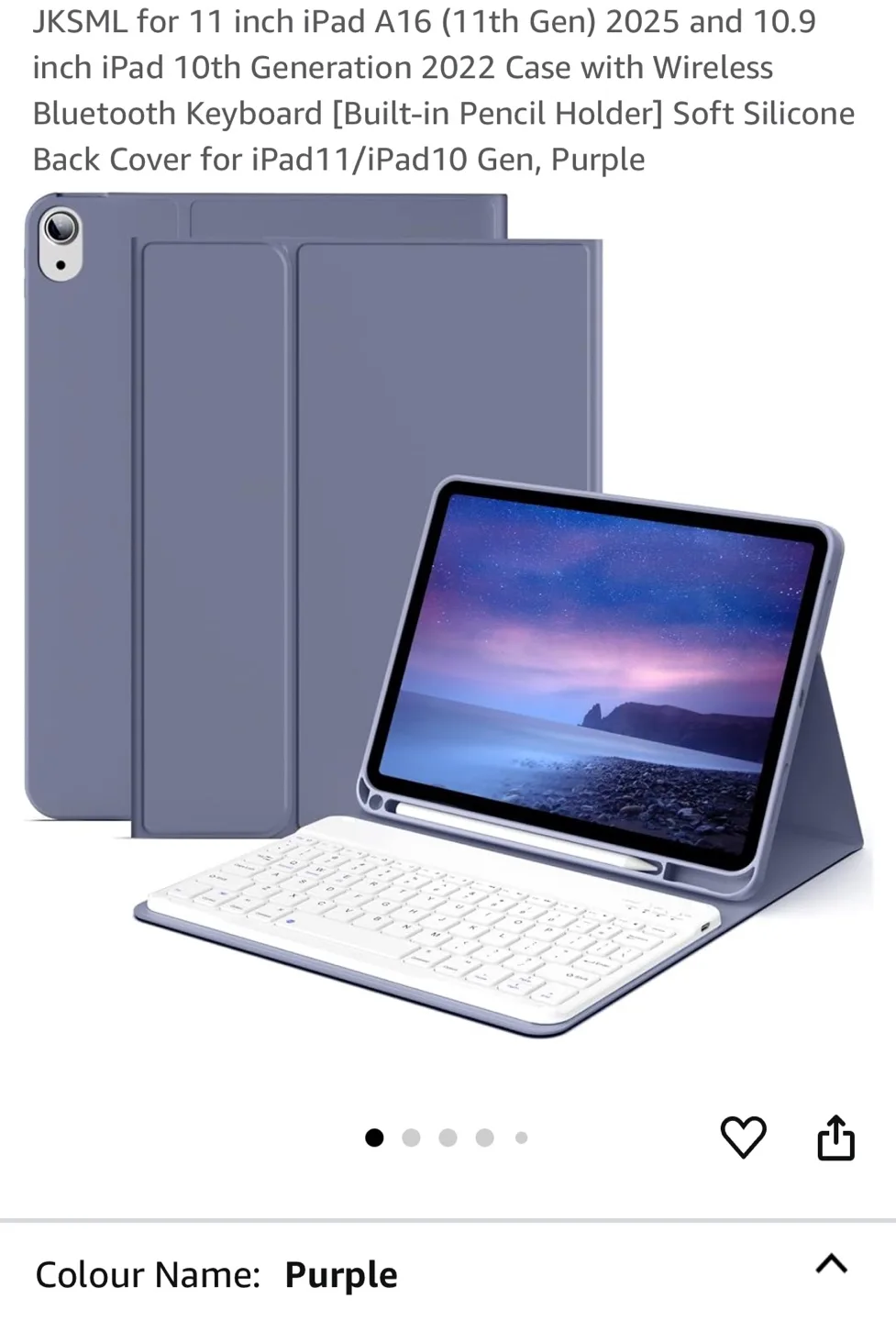 New Case  for 11” iPad W/ wireless Bluetooth keyboard thumbnail